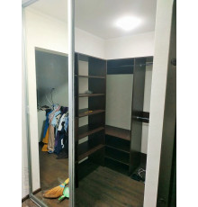 Гардеробна-купе Венге-Срібло