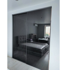 Гардеробна кімната із розсувною системою Графіт